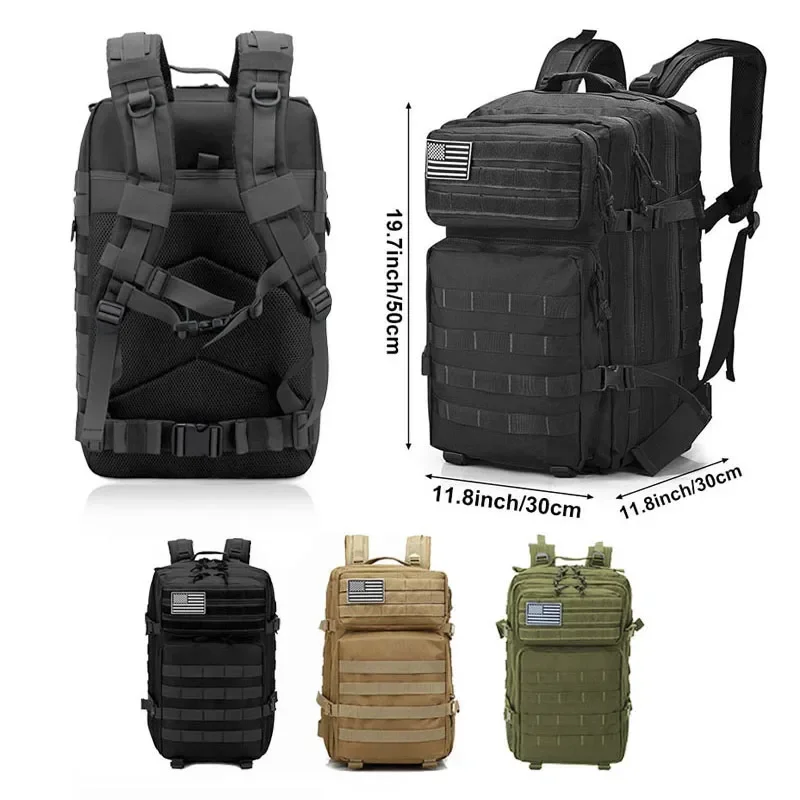 Rucksack Military Style - 2Q-50L 전술 배낭 남성용 여행 대용량
