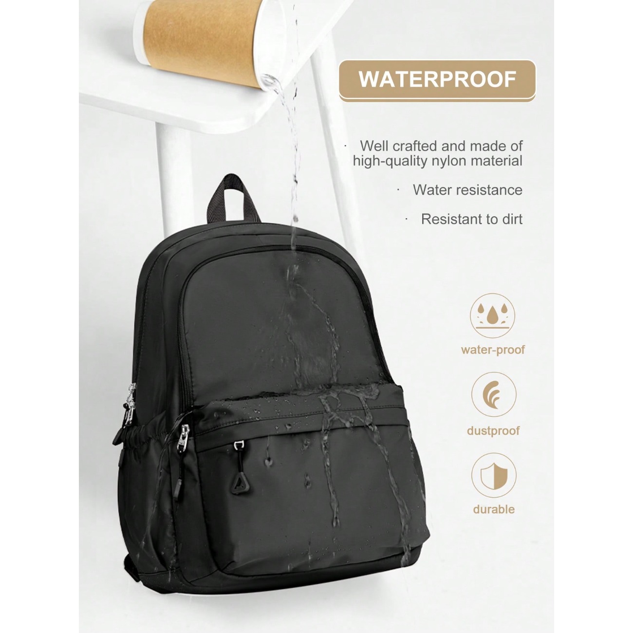 Laptop Backpack 15.6 - 중학생 및 고등학생 남학생 및 여학생용