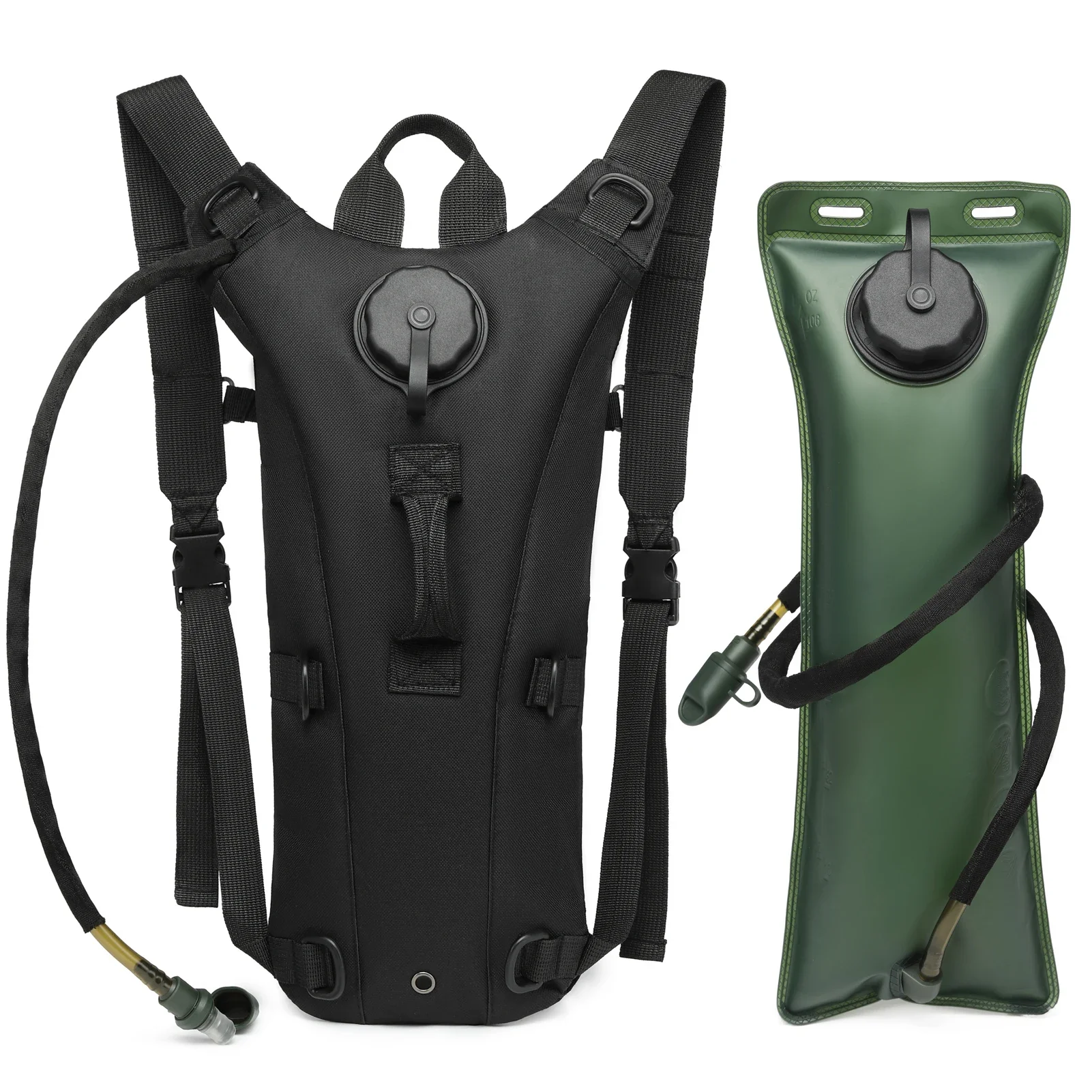 Rucksack Military Style - 군용 전술용 카멜 백팩, 3L 방수