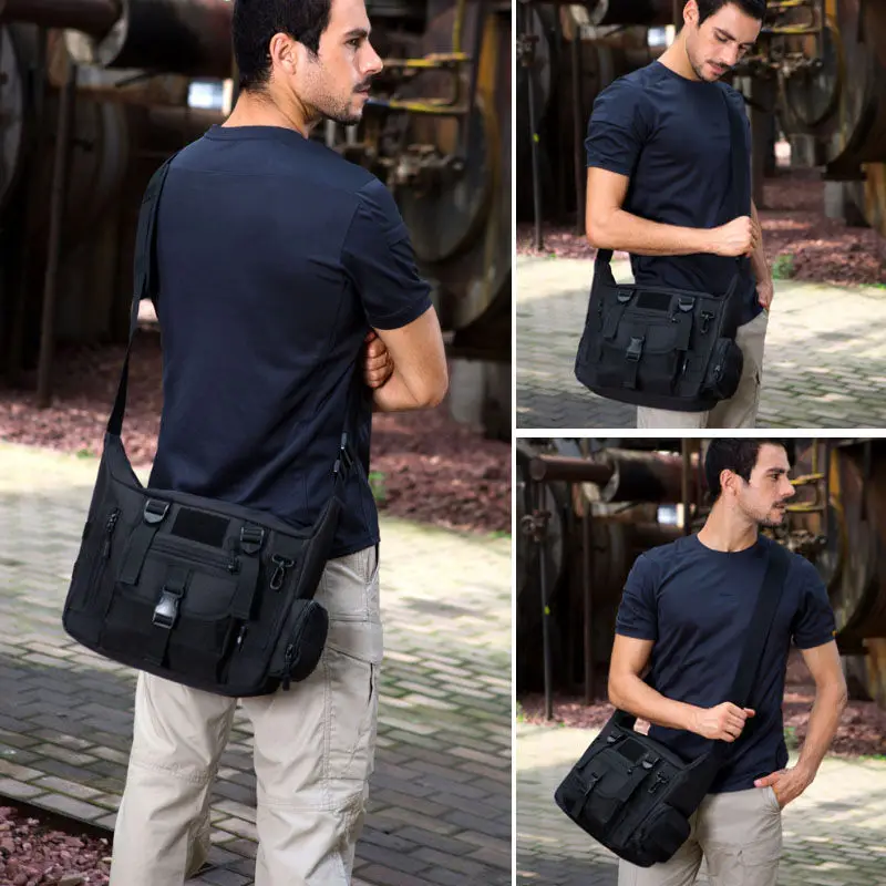 14 인치 노트북 숄더 백 남자 스포츠 가방 남자 군사 - Rucksack Military Style 리뷰 및 가격