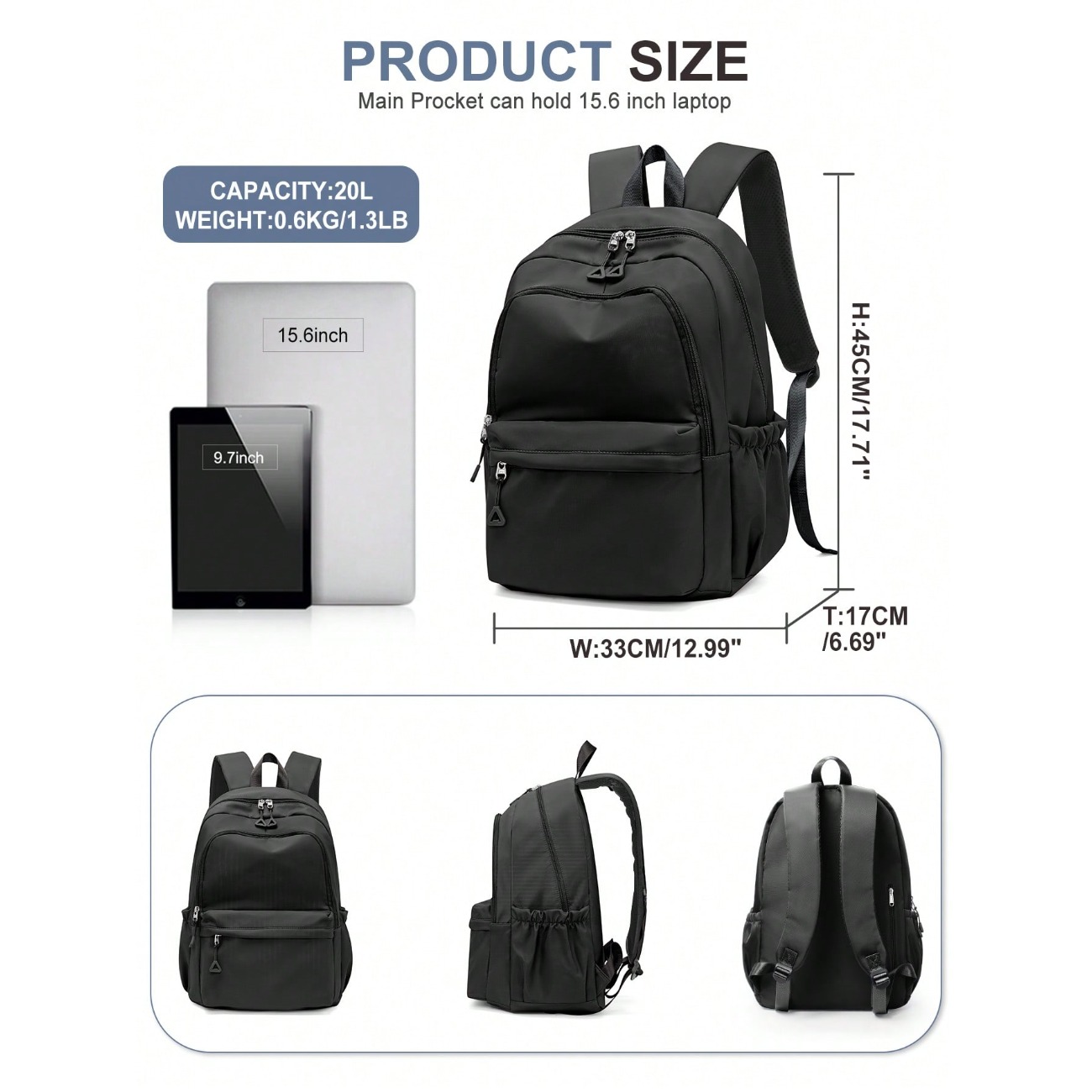 중학생 및 고등학생 남학생 및 여학생용 백팩, 14인치 - Laptop Backpack 15.6 리뷰 및 가격