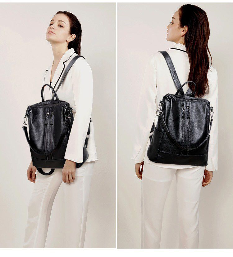 여성 부드러운 가죽 배낭 학교 블랙 캐주얼 다기능 대학 - Mini Backpack Purse 리뷰 및 가격