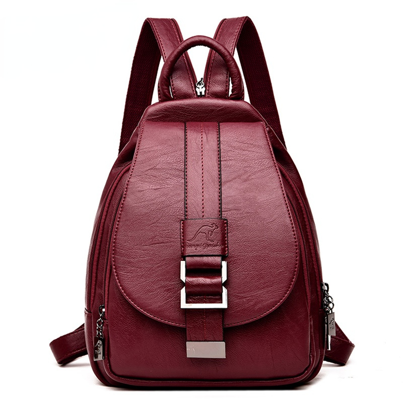디자이너 여성용 가죽 백팩, 십대 소녀용 학교 가방,  - Leather Backpack Vintage 리뷰 및 가격