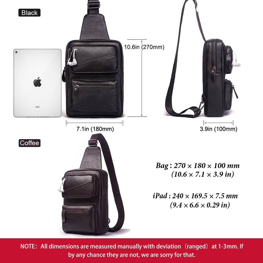 남녀공용 다기능 체스트 백, 진짜 가죽 야외 스포츠 배 - Leather Backpack Vintage 리뷰 및 가격